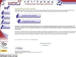 Sites similar to lostpetskentuckiana.org