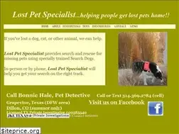 Sites similar to lostpetspecialist.com