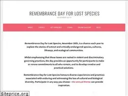 Sites similar to lostspeciesday.org