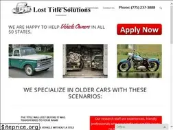 Sites similar to losttitlesolutions.com