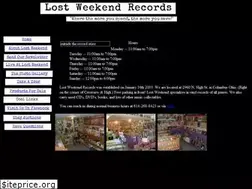 Sites similar to lostweekendrecords.com