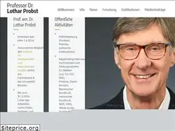 Sites similar to lotharprobst.de