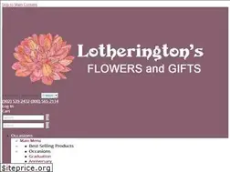Sites similar to lotheringtonsflowers.com