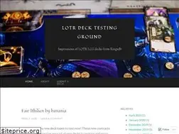 Sites similar to lotrdecktest.com