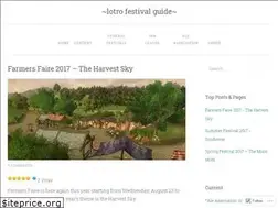 Sites similar to lotrofestivalguide.wordpress.com