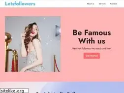 Sites similar to lotsfollowers.com