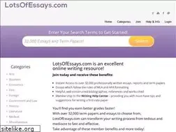 Sites similar to lotsofessays.com