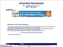 Sites similar to lotteryglossary.com