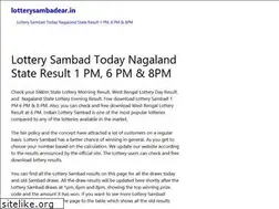 Sites similar to lotterysambadear.in