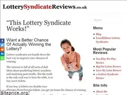 Sites similar to lotterysyndicatereviews.co.uk