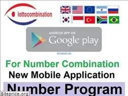 Sites similar to lottocombination.com