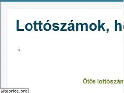 Sites similar to lottoszamok.eu