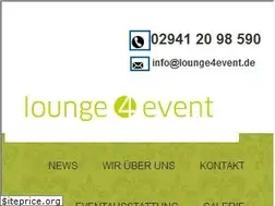 Sites similar to lounge4event.de
