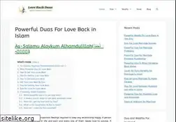 Sites similar to lovebackduas.com