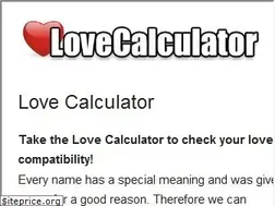 Sites similar to lovecalculator.mobi