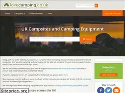 Sites similar to lovecamping.co.uk