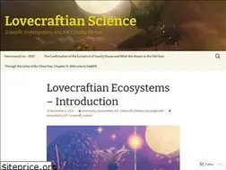 Sites similar to lovecraftianscience.wordpress.com