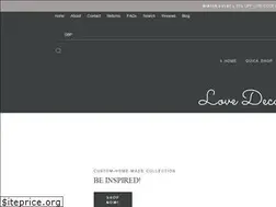 Sites similar to lovedecors.com