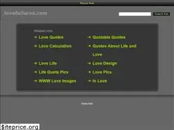 Sites similar to lovefailures.com