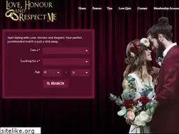 Sites similar to lovehonourandrespect.me