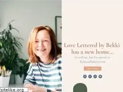 Sites similar to loveletteredbybekki.com