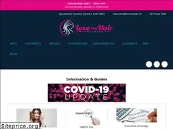 Sites similar to lovemyhair.ca