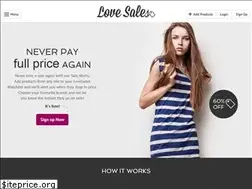 Sites similar to lovesales.com