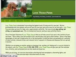 Sites similar to lovethosepaws.com