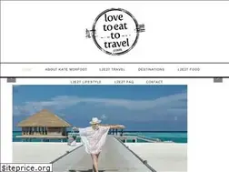 Sites similar to lovetoeattotravel.com