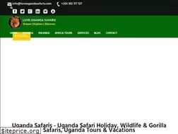 Sites similar to loveugandasafaris.com