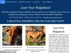 Sites similar to loveyourridgeback.com