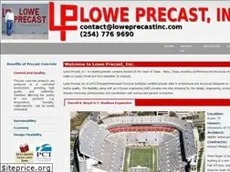 Sites similar to loweprecast.com