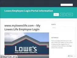 Sites similar to lowesemployeelogin.wordpress.com