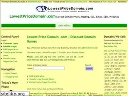 Sites similar to lowestpricedomain.com
