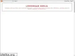 Sites similar to lowongan-kerja-resume.blogspot.com