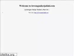 Sites similar to lowongankerjakini.com