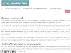 Sites similar to lowporosityhair.net