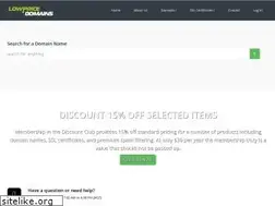 Sites similar to lowpricedomains.com