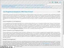 Sites similar to lowprogesteronesymptoms.org