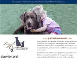 Sites similar to loyalcompanionpetcremation.com