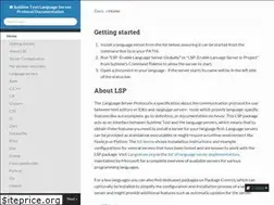 Sites similar to lsp.readthedocs.io