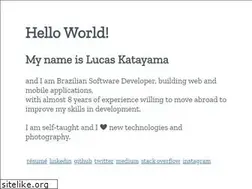 Sites similar to lucaskatayama.com