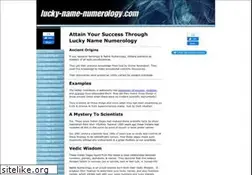Sites similar to lucky-name-numerology.com