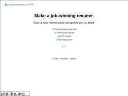 Sites similar to luckyresumemaker.com