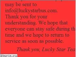 Sites similar to luckystarbus.com