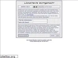 Sites similar to lueckentexte.de