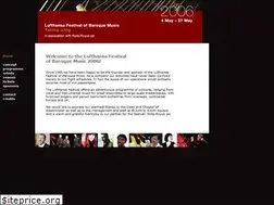 Sites similar to lufthansafestival.org.uk