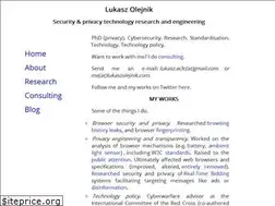 Sites similar to lukaszolejnik.com