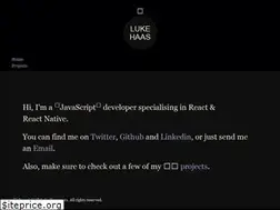 Sites similar to lukehaas.me