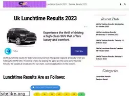Sites similar to lunchtimeresults.com